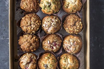 Freshly baked mini muffins - 20 piece platter box